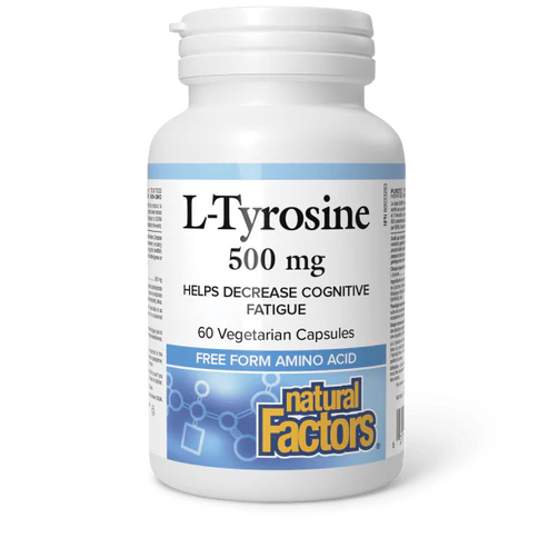 Natural Factors   L-Tyrosine 500 mg   60 vcapsvcaps
