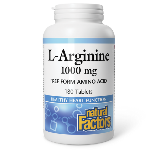 Natural Factors   L-Arginine 1000 mg   180 tabstabs