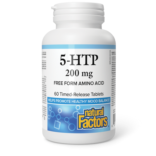 Natural Factors 5-HTP 200mg Time Release 60 tabs