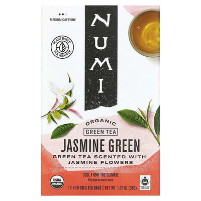 Numi Green Tea Org Jasmine Green18CT