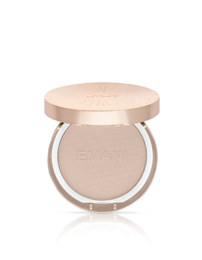 Emani Cosmetics - FLAWLESS MATTE FOUNDATION - Natural Sand (PORCELAIN) Pressed Powder Compact