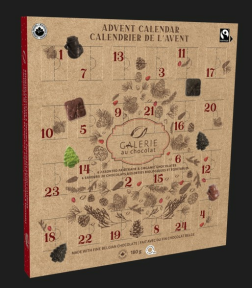 Galerie au Chocolat - Fairtrade Organic Advent Calendar (4 x 180g)