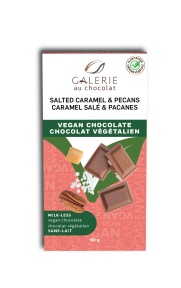 Galerie au Chocolat   Vegan Salt Caramel Pecans Choc Bar 8 x 80g