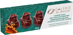 Galerie au Chocolat   Artisan MK Choc& Caramel Snowmen 16 x 70g