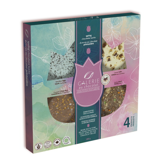 Galerie au Chocolat   East-Art 4 Choc Bark Box 6 x 160g