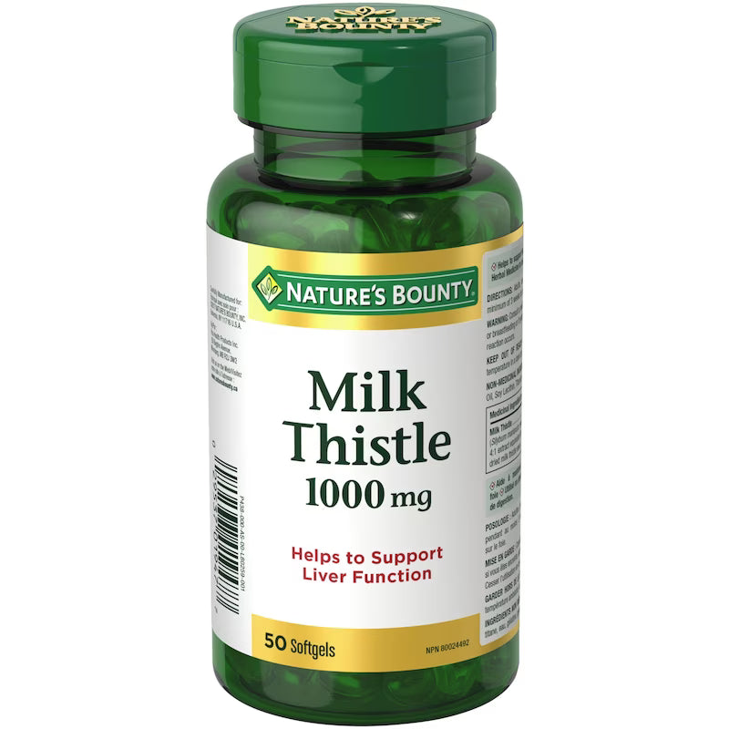NATURE'S BOUNTY MILK THISTLE SOFTGEL 1000MG 50 CAPSULE