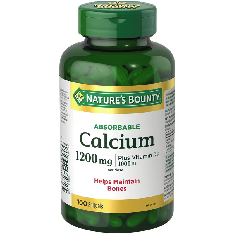 NATURE'S BOUNTY CALCIUM+VIT D SFTGEL 100 SOFTGEL