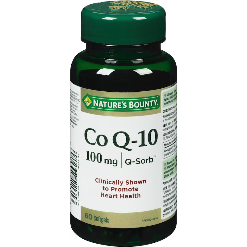 NATURE'S BOUNTY Q-SORB Q10 100MG SOFTGELS 60 SOFTGEL