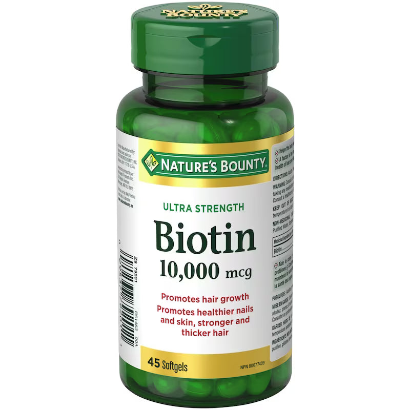 NATURE'S BOUNTY BIOTIN 10,000MCG CAPS 45 CAPSULE