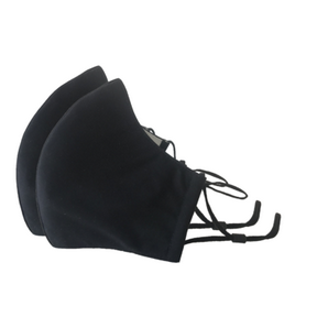 Happy Natural Products   Kids Mask 3-Lyr Black 2pk