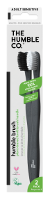 The Humble Co.   Black/White Plant Based Toothbrush 6 x 2ct