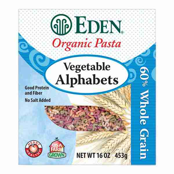 EDEN FOODS Org Vegetable Alphabets 453g