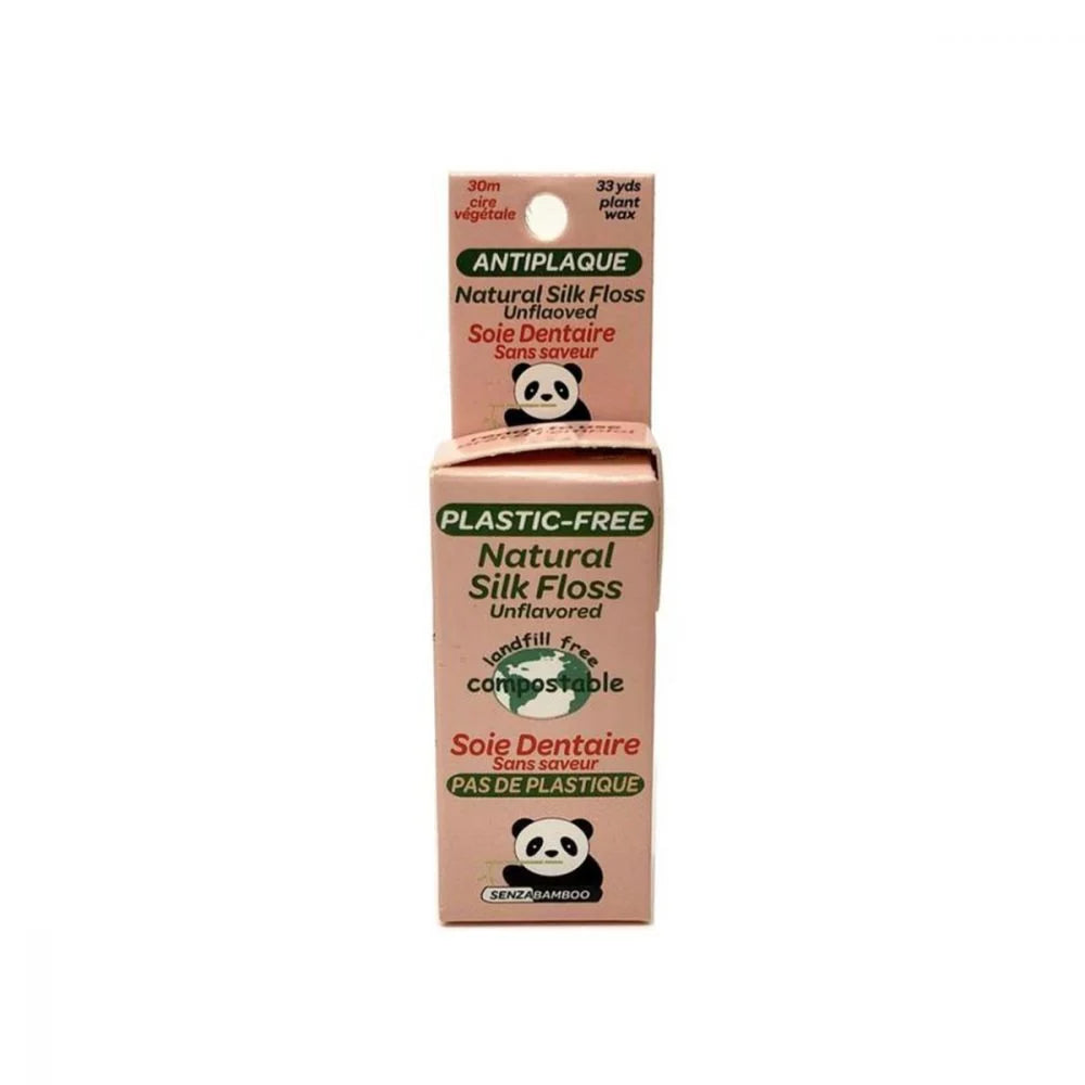 SENZABAMBOO - Silk Dental Floss Waxed -unflavored - 6 x 1ea