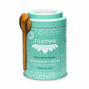 JUSTEA -  Peppermint Detox,  Herbal Tea,  Loose Leaf    45g