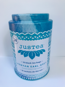 JUSTEA -  Kenyan Earl Grey  Black Tea, Tea Bag     30g