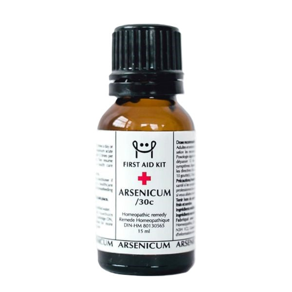 Hawthorn Homeopathics - NEW BRAND! Arsenicum 30C - Acute food poisoning 15 ml