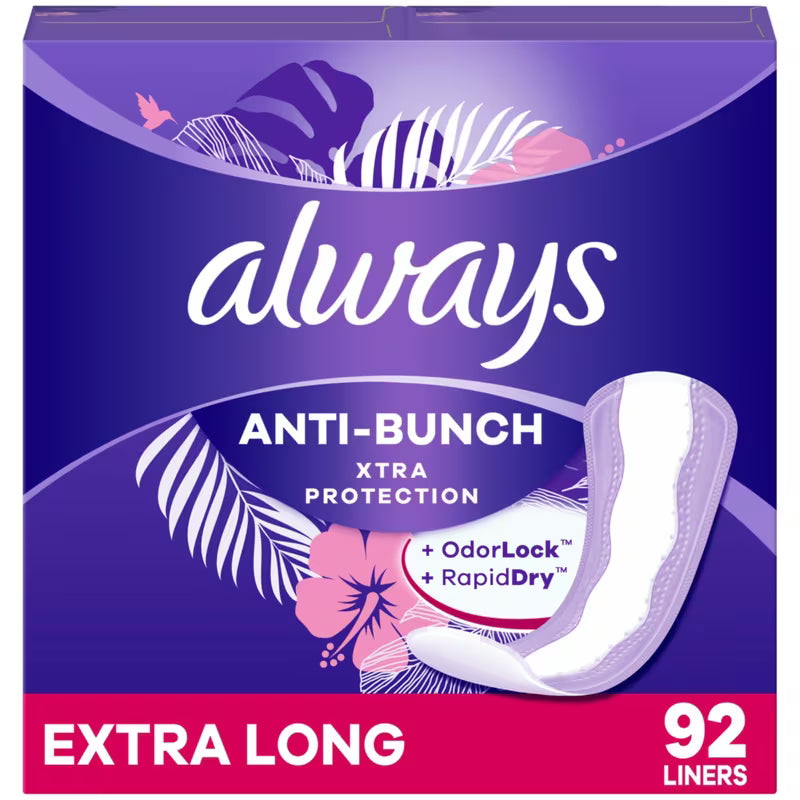 ALWAYS XTR PROT EXTRA LONG UNSCENTED UNWRAPPED 92 pack of 4