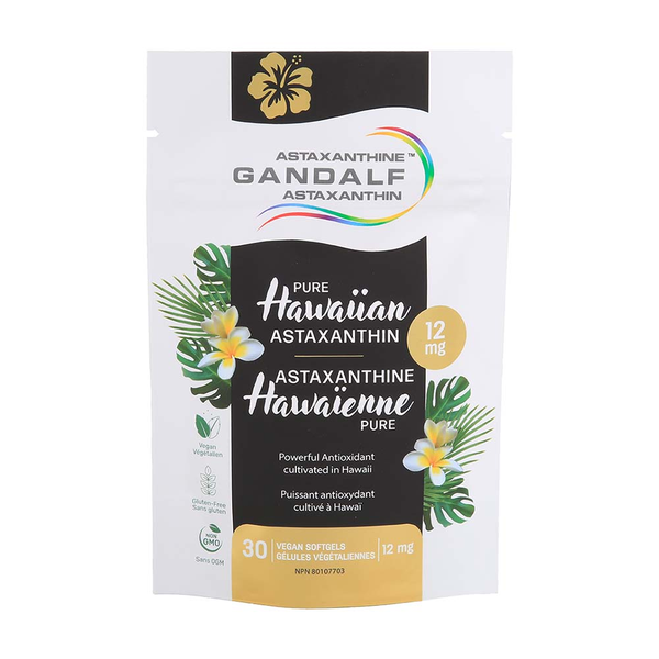 GANDALF Hawaiian Astaxanthin 12mg, 30vcaps