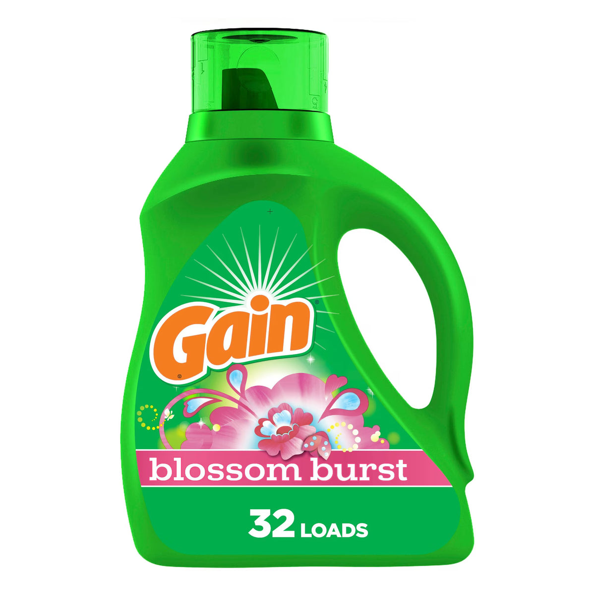 GAIN LIQ DETERGENT BLOSSOM BURST 32 LOADS 1.24L pack of 6