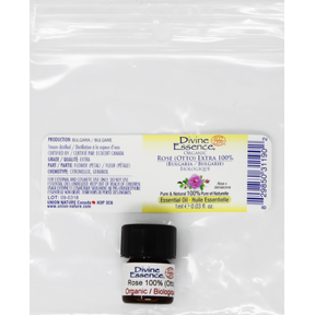 Divine Essence   Rose (Otto) Extra 100% (Organic) 1ml