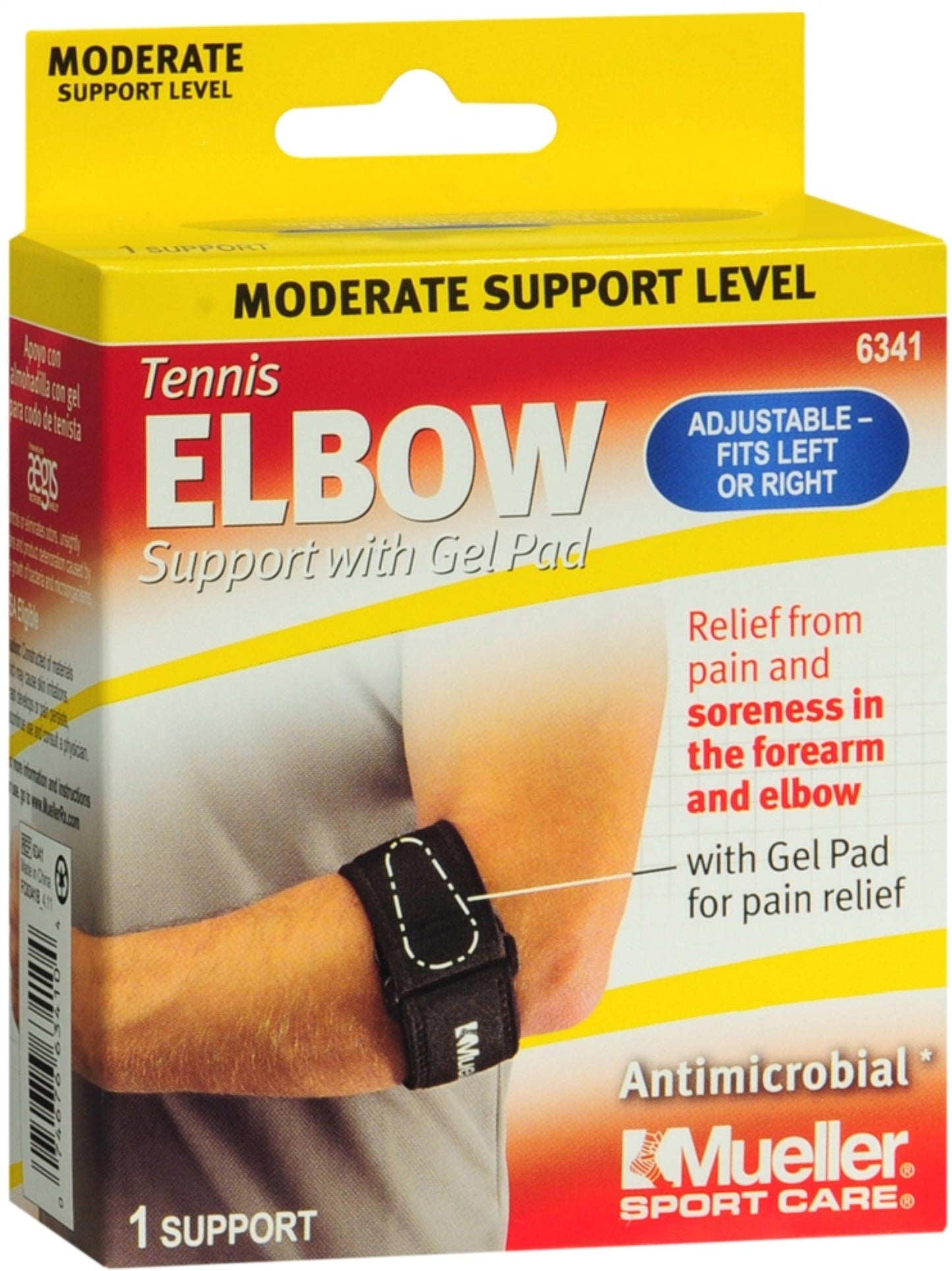 TENNIS ELBOW SUPPORT WITH PAD 1SZ MUELLER