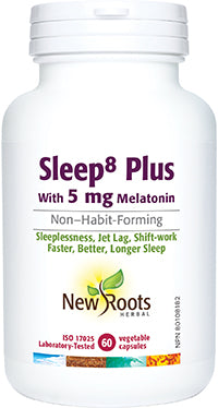 NEW ROOTS Sleep⁸ Plus With 5 mg Melatonin 60 capsules
