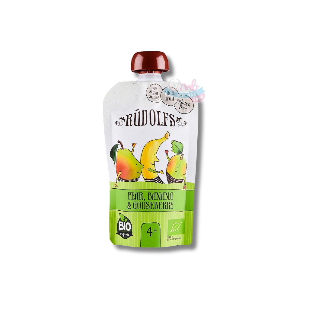 Rudolfs_Organic Pear Banana Gooseberry Puree - (110g)_110g