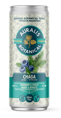 Auralis Botanical   Chaga (Lively) Blueberry & Spruce 4 x 355ml