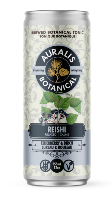 Auralis Botanical   Reishi (Relaxed) Elderberry & Birch 4 x 355ml
