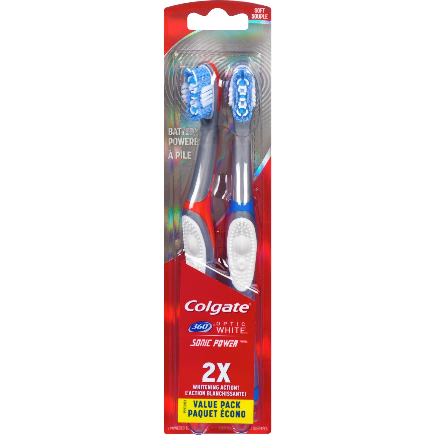 COLGATE OPTIC WHITE POWERED T/B SONIC HYBRID 2PK