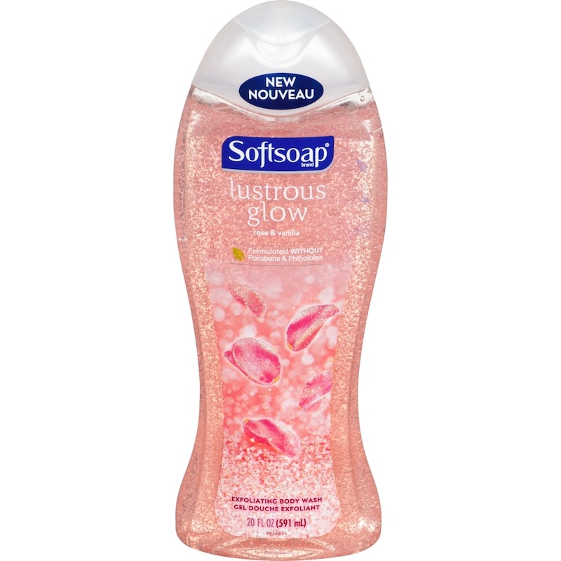 SOFTSOAP BODY WASH LUSTROUS GLOWROSE VANILLA 591ML