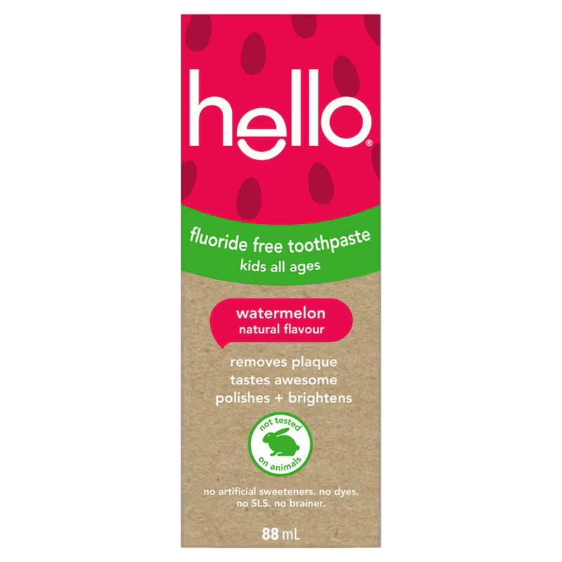 TOOTHPASTE HELLO FLUORIDE FREE WATERMELON KIDS88ML