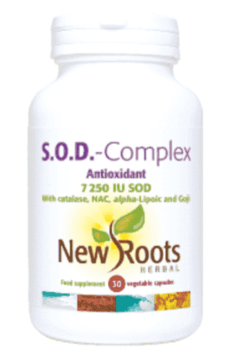 NEW ROOTS S.O.D. Superoxide Dismutase · 7,250 IU 30 capsules
