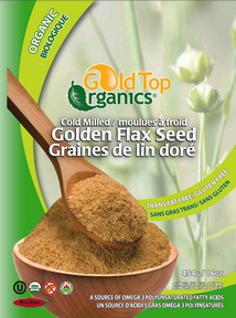 GOLD TOP -   Flax Seed, Golden, Cold Milled, Organic    454g