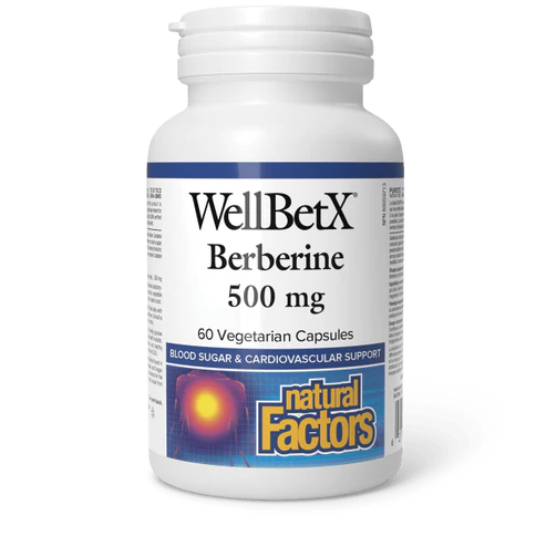 Natural Factors   WellBetX Berberine 500 mg   60vcaps