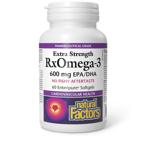 Natural Factors   RxOmega-3 Extra Strength 600 mg   60 sglssgls