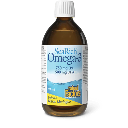 Natural Factors   Omega-3 750 mg EPA/500 mg DHA, Lemon Meringue, SeaRich   500mlliquid