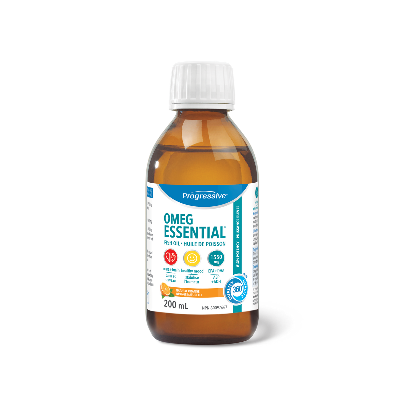 Progressive OmegEssential Liquid 200ml Orange