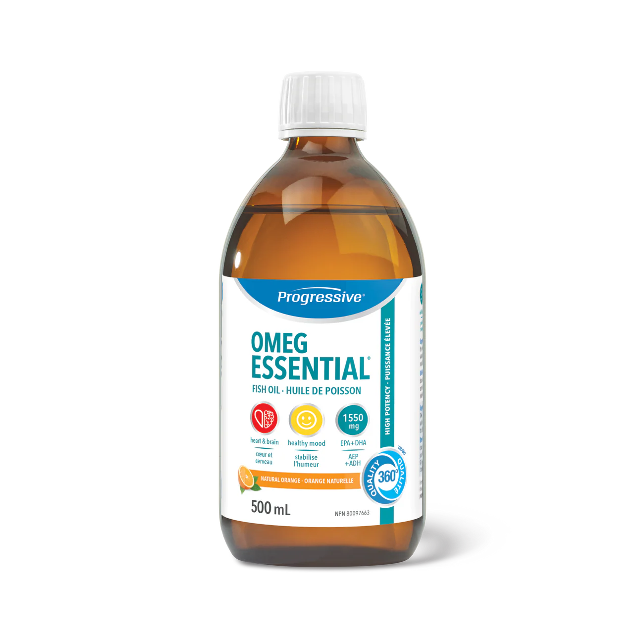 Progressive OmegEssential Liquid 500ml Orange
