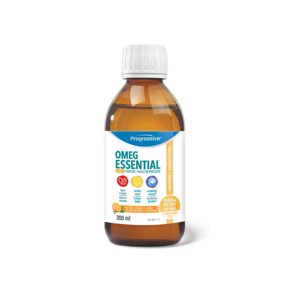 Progressive OmegEssential + D Liquid 200ml Orange