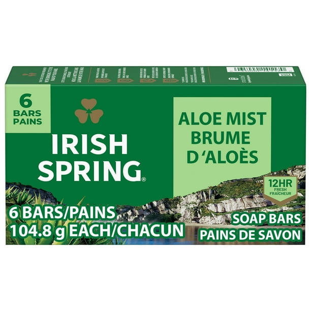 IRISH SPRING BAR ALOE 6PK