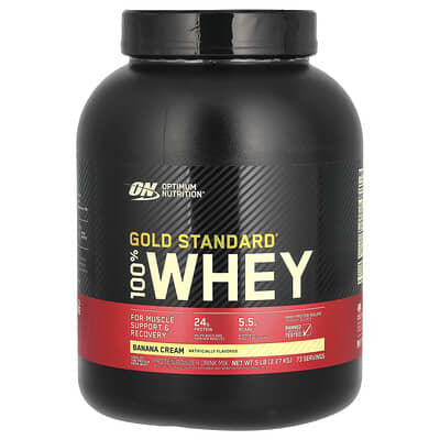 OPTIMUM NUTRITION GOLD STANDARD 100% WHEY BANANA CREAM 5lbs
