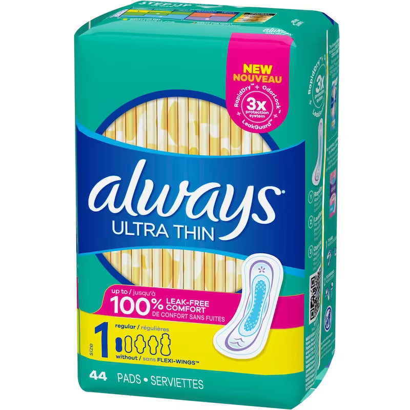 ALWAYS ULTRA SIZE 1 REG UNSCENTED 44 pack of 3