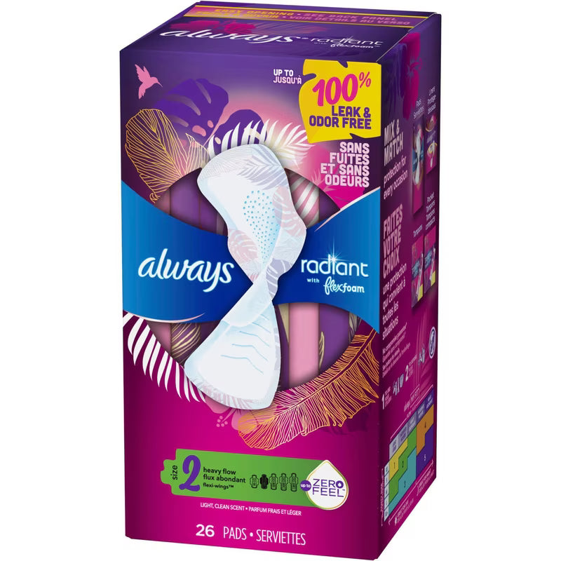 ALWAYS RADIANT INFINITY SUPER W/WINGS SCENTED 26