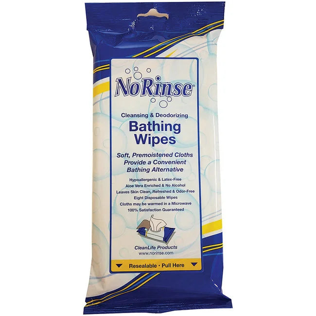 NO RINSE BTHNG WIPE 8
