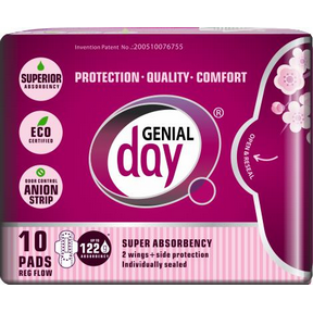 Genial Day   Regular Flow Pads 10ct