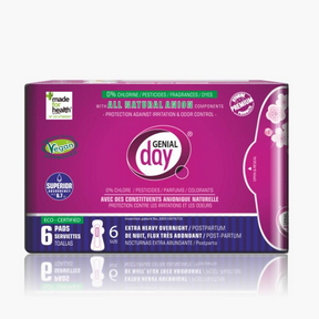 Genial Day   Postpartum Pads-Extra Heavy 6ct