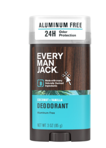 Every Man Jack   Deodorant Coconut & Vanilla 85g