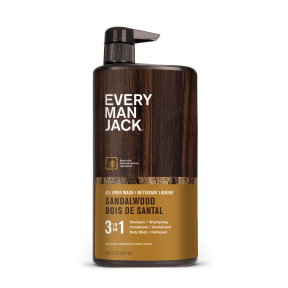 Every Man Jack   3-in-1 All Over Wash Sandalwood 852ml