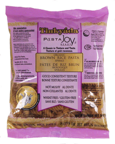TINKYADA RICE PASTAS -  Spirals, Brown Rice, Organic (gluten free)    340g